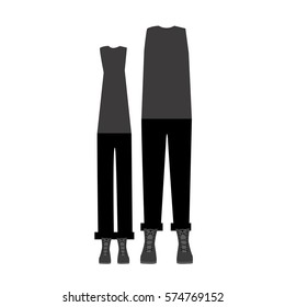 Clothes for womens and mens icon vector illustration graphic design