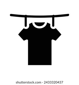 Icono de la línea de ropa. signo para concepto móvil y diseño web. ilustración vectorial