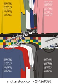 clothesline illustration