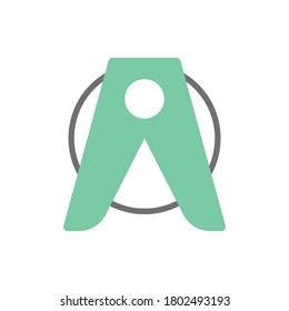 Clothespin icon. Simple color vector laundry element icon for ui and ux, website or mobile application