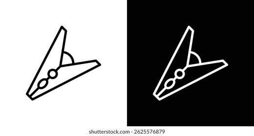 Vetor de ícone Clothespin para web e aplicativo móvel. Símbolo isolado.