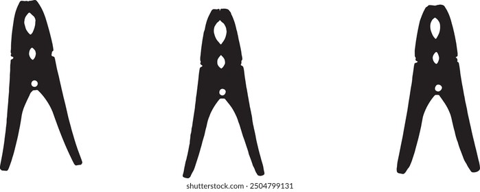 clothespin. Vector graphic file. isolated. Transparent