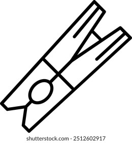 Símbolo de design de ícone de vetor Clothespin