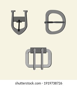 Clothing Accessories Belt Buckle Vector Packs