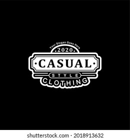 clothing apparel logo classic vintage, can be used badge, label , or icon store