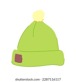 clothing beanie hat cartoon. wear style, accessory cap clothing beanie hat sign. isolated symbol vector illustration