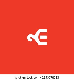 Clothing Brand Letter E logo Design Vector Template Very easy to edit