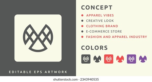 CLOTHING BRAND LOGO FOR FASHION AND APPAREL INDUSTRY