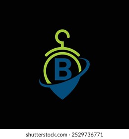 Clothing Business Symbol With Letter B Free Vector Logo