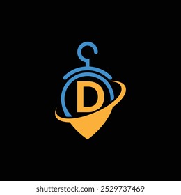 Clothing Business Symbol With Letter D Free Vector Logo