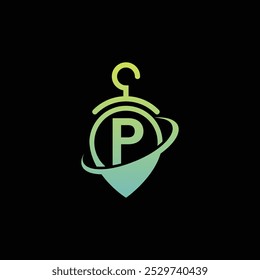 Clothing Business Symbol With Letter P Free Vector Logo