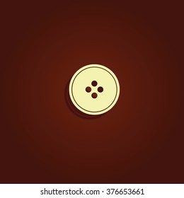 Clothing button icon.
