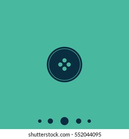 Clothing button icon.