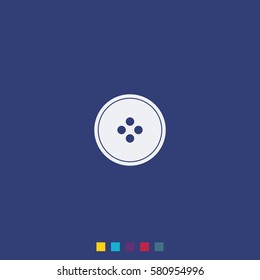 Clothing button icon.