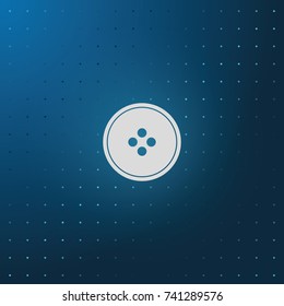 Clothing button icon.