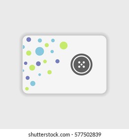Clothing button icon illustration isolated vector sign symbol
