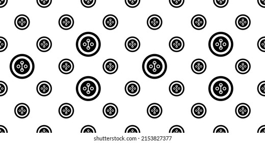 Kleidungsknopf Symbol Nahtlose Vektorgrafik-Vektorgrafik