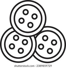 clothing button icon. Sewing button icon