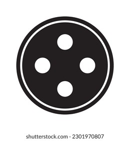 clothing button icon vector illustration logo design