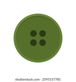 clothing buttons. green buttons. vector illustration