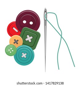 Clothing buttons vector design illustration isolated on white background