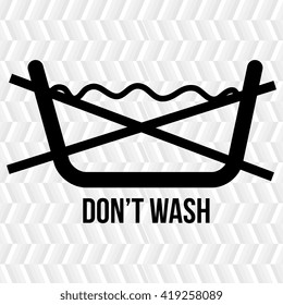 clothing care instructions design 