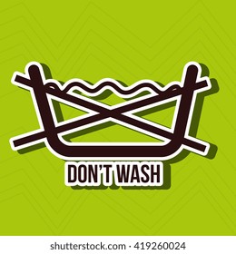 clothing care instructions design 