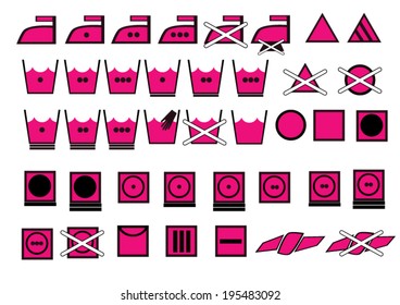 Clothing care symbols