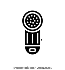 clothing cleaning electronic gadget glyph icon vector. clothing cleaning electronic gadget sign. isolated contour symbol black illustration