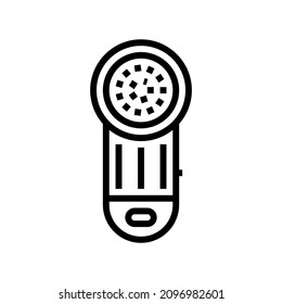 clothing cleaning electronic gadget line icon vector. clothing cleaning electronic gadget sign. isolated contour symbol black illustration