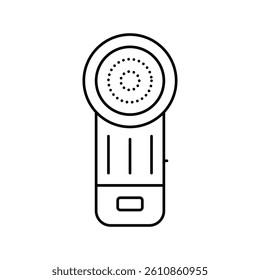 clothing cleaning electronic gadget line icon vector. clothing cleaning electronic gadget sign. isolated contour symbol black illustration