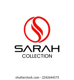 Bekleidungskollektion, Sarah-Kollektion, Sara-Logo, Erstschrift, Brief, Logo der Marke