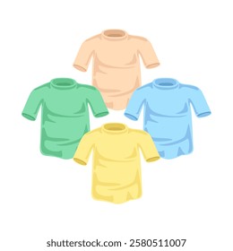 clothing colored T-shirts cotton fabric