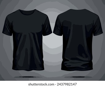 Concepto de diseño de ropa en blanco. negro, granate, camiseta verde Vector t-shirt mockup