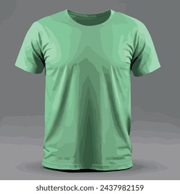 Concepto de diseño de ropa en blanco. negro, granate, camiseta verde Vector t-shirt mockup
