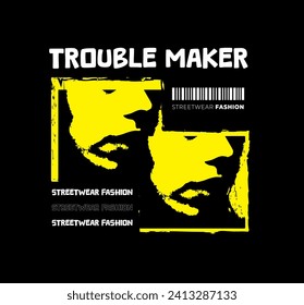 Clothing Design. Streetwear, Urban Style, Hip Hop, Y2K, Rock, Punk, Graffiti, Typography Text Slogans. Print Pattern Design for T-shirts, Jackets, Bags or Screen Printing.