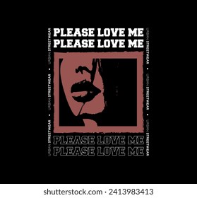 Clothing Design. Streetwear, Urban Style, Hip Hop, Y2K, Rock, Punk, Graffiti, Typography Text Slogans. Print Pattern Design for T-shirts, Jackets, Bags or Screen Printing.