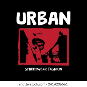 Clothing Design. Streetwear, Urban Style, Y2K, Punk, Typography Text Slogan. Print Pattern Design for T-shirts, Jackets, Posters or Screen Printing.