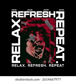 Clothing Design. Streetwear, Urban Style, Hip Hop, Y2K, Rock, Punk, Graffiti, Typography Text Slogans. Print Pattern Design for T-shirts, Jackets, Bags or Screen Printing.