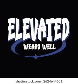 clothing design using words with streetwear concept