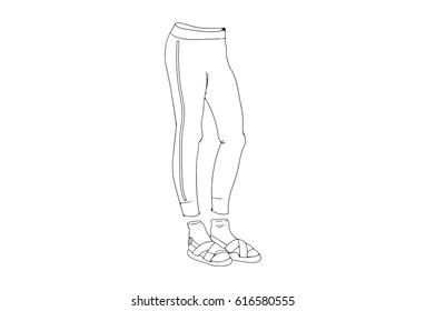 Clothing Designs. Vector Illustrations. Isolated on white background.