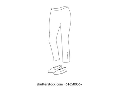 Clothing Designs. Vector Illustrations. Isolated on white background.