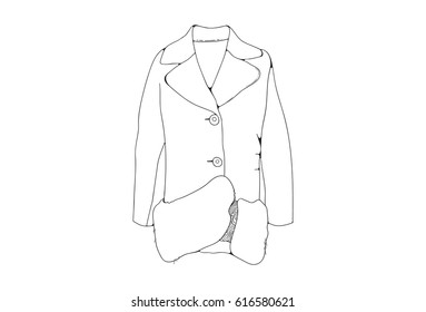Clothing Designs. Vector Illustrations. Isolated on white background.