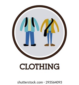 Clothing digital design, vector illustration eps 10