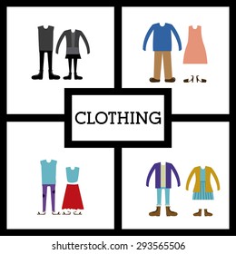 Clothing digital design, vector illustration eps 10