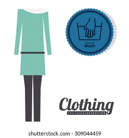 Clothing  digital design, vector illustration eps 10
