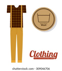 Clothing  digital design, vector illustration eps 10