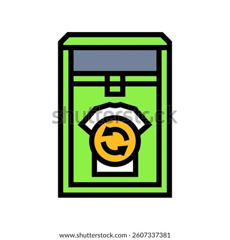 clothing donation bin thrift driven fashion color icon vector. clothing donation bin thrift driven fashion sign. isolated symbol illustration