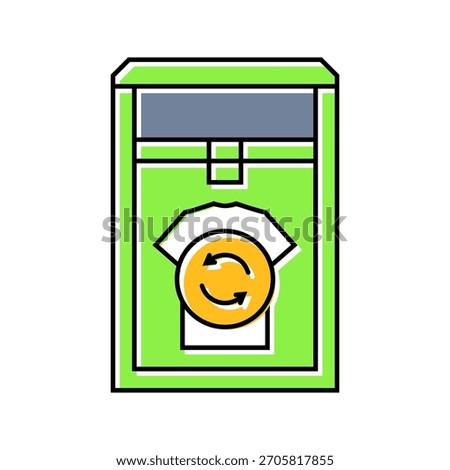 clothing donation bin thrift driven fashion color icon vector. clothing donation bin thrift driven fashion sign. isolated symbol illustration