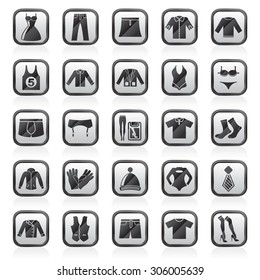 Clothing Fashion Collection Icons Vector Icon Stock Vector (Royalty ...